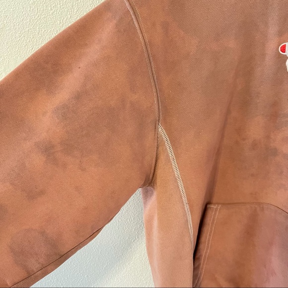 Champion Reverse Weave Pink Tie Dye Hoodie Embroidered-Small - Picture 5 of 11